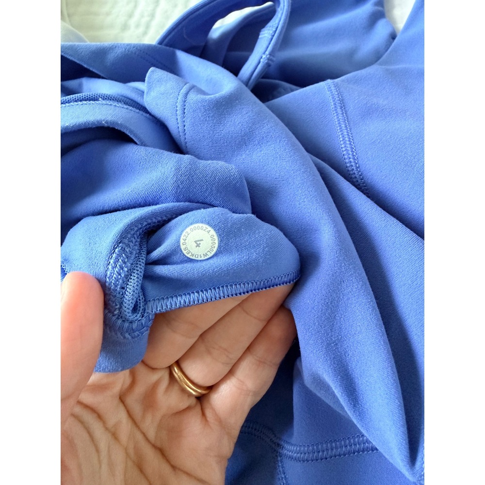 Lululemon Align High-Neck Tank Top Size 4 Periwinkle Blue W1DKES Nulu Yoga Sport - Picture 4 of 4